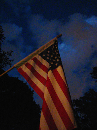 Flag at Night